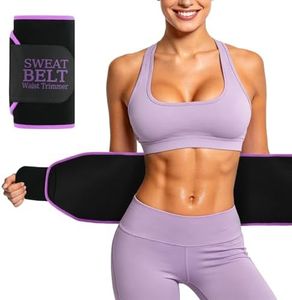 Lisacool Waist Trainer for Women Lower Belly Fat,Waist Sweat Band for Women,Belly Band Sweat Belt,Stomach Wrap,Body Shaper Purple