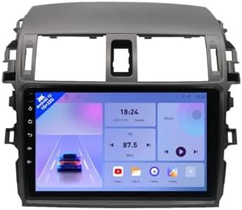 for Toyota Corolla 2009-2013 Android 12 Car Stereo with Android Auto WiFi 2+32G 4 Core GPS Navigation Radio Player 9'' HD Touch Screen Audio Backup Camera Multimedia Head Unit, Dual USB Interface