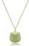 LOOYUUPEE Green Natural Jade Neckla