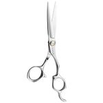 AOLANDUO 6.0" Pro Hair Cutting Scissors Using Premium Aichi Stainless Steel with Convex Edge and Offset Handle Barber Shear for Salon (Japanese)