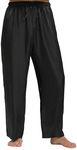 Mens Satin Pajama Pants, Long Pajama Bottoms with Drawstring