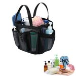 Mesh Shower Caddy Basket Quick Dry Hanging Toiletry Bath Organizer with 7 Storage Pockets for Toiletry Essentials Shower Basket Organizer for Travel Camp Gym Dorm Bathroom