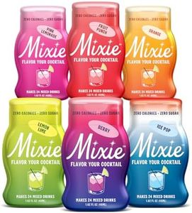 Mixie Liquid Water Enhancer, Water Flavoring Drops with Electrolytes & B Vitamins, 6-Pack Party Cocktail Mixer, Sugar Free, No Calorie Drink Mix for Cocktails, Seltzer, Mocktails (Makes 144 Drinks)