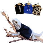 Bearded Dragon Reptile Clothes Lizard Costume Accessories Apparel T-Shirt Pet (Leopard T-shirt)