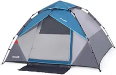 Howallk Camping Tent, Tent for Camping, Easy Set up Camping Tent 4 Person and 6 Person for Hiking Backpacking Traveling Outdoor (4 Person Instant), Light Blue