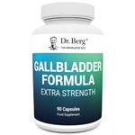 Dr. Berg's Gallbladder Formula Extra Strength - Promotes Digestive Comfort & Improved Absorption of Nutrients & More Satisfied After Meals - 90 Capsules