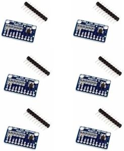 hiBCTR 6-Piece ADS1115 16 Bit 16 Byte 4 Channel I2C IIC Analog-to-Digital ADC PGA Converter with Programmable Gain Amplifier High Precision ADC Converter Development Board for Arduino Raspberry Pi