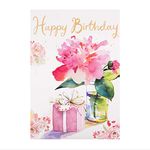 Hallmark Birthday Card - Classic Watercolour Floral Design, Birthday Card Flower