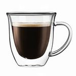 JoyJolt Serene Double Walled Insulated Glasses Coffee Mug (Set of 2) 7.4 Ounces