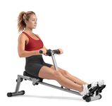 Sunny Health & Fitness SF-RW1205 12 Adjustable Resistance Rowing Machine Rower w/ Digital Monitor