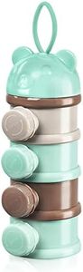 Vicloon Dispensador Leche en Polvo Bebé,Dispensador Leche Polvo con 4 Compartimentos,Dispensador Cajas Apilables de Fórmula para Bebé,Contenedores de Aperitivos para Frutas