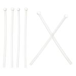 PATIKIL Glasses End Tips, 3 Pairs Eyeglass Anti Slip Ear Sock Pieces Tube Sleeve Soft Silicone Replacement Temple for Round Thin Metal Eyeglass Legs, White-6