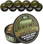 BaccOff, Classic Apple Blend Pouches, Premium Tobacco Free, Nicotine Free Snuff Alternative (10 Cans)