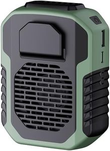 MARZIUS Outdoor 4 In 1 Function USB Waist Fan Belt Fan Clip On Personal Necklace Cooling Work Clothes Fan,3 Speed, Strong Airflow (Green)