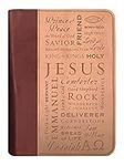 Names of Jesus Fabric Extra Large Duo-Tone Bible Cover