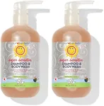 California Baby Super Sensitive Baby Shampoo and Body Wash | 100% Plant-Based | Gentle Fragrance Free Shampoo | Hypoallergenic | 19 Ounce (Pack of 2)