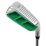 MAZEL Golf Pitching & Chipper Wedge for Men & Women,Right Handed,35,45,55 Degree (Right, Stainless Steel (Green Head), Regular, 55)