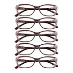 5 Pairs Reading Glasses with Spring