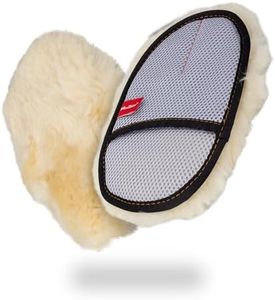 Maxshine Universal Premium Sheepskin Wool Wash Mitt - Ultra-Soft Real Lambswool Car Wash Glove, Scratch-Free Cleaning Pad for Auto Detailing, Paint Protection, Safe Washing for Cars, Trucks & SUVs