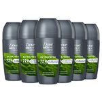 Dove Men+Care Advanced Extra Fresh Antiperspirant Deodorant Roll On Deodorant for men with triple action technology for 72h sweat & odour protection 6x 50 ml