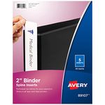 Avery 89107 Binder Spine Inserts, 2 Spine Width, 4 Inserts per Sheet (Pack of 5 Sheets)