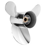 VIF Boat Propeller for Yamaha Engines OEM Upgrade Stainless Steel Outboard Motors 60/70/75/80/85/90/100/115 HP 15 Tooth, RH (13 1/4 x 17)