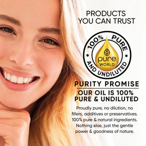 Pure World Natural Castor Oil 100ml – Cold Pressed, Hexane Free, 100% Pure