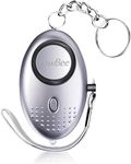 Personal Alarms For Women - Reusable Police Approved 150DB LOUD Security Alarms Keychain with LED Light, Small Personal Safety Alarm for Women Girls Kids and Elderly,Dog Walker,1 PACK Silver