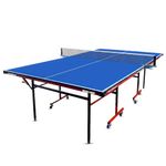 KITSAW's Meso Light Foldable Ping Pong Table Tennis Table for Home & Club | Indoor Outdoor with 75mm Wheels | 18mm Dual-Sided Laminated Full Size Top Board | Includes 2 TT Tenis Rackets & 2 Balls