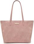 Montana West Tote Shoulder Purse for Women Large Tote Handbags Purses for Women Pink Vegan Leather Tote Ladies Handbags Top Handle Satchel Hobo Bags for Women with Zipper MWC-261PK