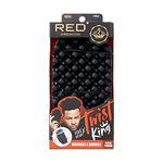 RED by Kiss Bow Wow X Twist King -Premium Luxury Twist Styler Brush, Durable Washable Afro Curl Sponge Racket for Barbers and Daily Use, Ideal for Curly, Coiled, 4C Hair