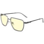 Gunnar Gaming and Computer Eyewear - CLIX - Frame Colour: Stone/Gunmetal, Lens Tint: Amber (Blocks 65% Blue Light & 100% UV Light) - Blue Light Blocking Glasses