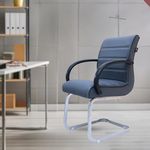 NEWTURN FURNIHUB Thanos Pre Assembled Office Visitor Chair| Fixed Stand Chair| Computer Chair| Study Chair| Desk Chair| Work from Home| Teak Wood Workstation Chair with 2 Years Warranty (Grey)