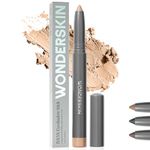 Wonderskin IYKYK Eyeshadow Stick - Longwear Eye Shadow Sticks, Budge-Proof & Waterproof Shimmer Eyeshadow Stick with Built-in Sharpener (Champagne)