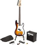 RockJam RJBG01-SK-SB Full Size Bass Guitar super Kit with Guitar Amplifier Guitar Tuner Guitar Stand Guitar Bag and accessories Sunburst