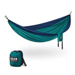 ENO SingleNest Hammock - Lightweight, 1 Person Portable Hammock - for Camping, Hiking, Backpacking, Travel, a Festival, or The Beach - Seafoam/Navy