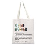 Social Work Appreciation Gift Graduation Gift Retirement Social Work Volunteer Gift Social Worker Definition Gift Tote Bag (Social Worker Tote CA)