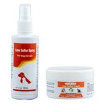 Bundle - 2 Items: Healthy Paw Life's Lime Sulfur Cream (2 oz) and Healthy Paw Life's Lime Sulfur Spray (4 oz)