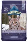 Blue Buffalo Wilderness High Protein Grain Free, Natural Adult Dry Cat Food, Chicken 5.4 Kg Bag - Large Bag, Kibble