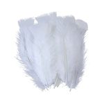 100 Pcs White Feathers,10-15CM Natural Elegant Goose Down Feathers,Use for DIY,Wall,Baptism Center,Halloween Masks,Dream Catchers and Lights (White)