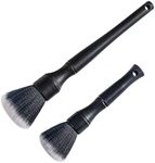 Ultra- Soft Detailing Brush Set, Auto Detail Brush Kit for Elegant Surfaces, Interior Exterior No Scratch for Cleaning Air Vent Engine Bay Emblems Dashboard Seat Wheel, Engine, Wheel Nut…