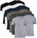 True Classic 12 Pack, Wardrobe, Men's Short Sleeve Crew Neck T-Shirt, Medium