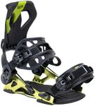 SP Core Automatic Snowboard Bindings Flow Type Snow Bindings Sizes for Men and Women Gunmetal Colour Freestyle and Freeride (XL 44-46 EU)