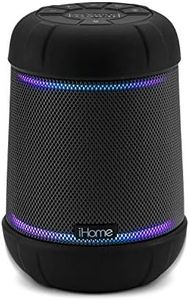 iHome iBT158 Smart Bluetooth Speaker - with Color Changing LED Lights - Perfect Portable Audio Device for Parties, Outdoors, and Other Events