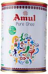 Amul Pure Ghee Clarified Butter, 1 Litre (Pack of 2)