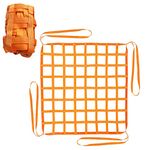 Safety Lifting Net Straps, Flat Nylon Sling Hoisting Net, 3.3' x 3.3'ft Cargo Lifting Nets, Lifting nets and Unloading Heavy Objects(Load:1100lbs) Sling Hoisting Net for Construction Rigging Moving