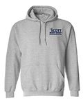 Keith Scott Body Shop TV Both Side Print Sweatshirt Hoodie, Sports Gray W/ Navy Blue, Large