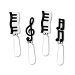 Mr. Spreader 4-Piece Musical Notes Resin Cheese Spreader