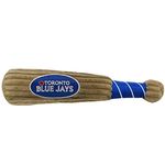 MLB TORONTO BLUE JAYS Baseball Bat Toy for DOGS & CATS. Soft Corduroy Plush with Inner SQUEAKER