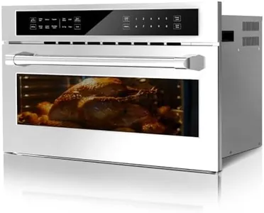 30 Inch Microwave Convection Oven, 1.6 Cu Ft Built In Microwave Oven with Air Fryer-Child Safety Lock-Drop Down Door, 1700W Touch Control-Multiple Cooking Modes, Ideal for Modern Kitchens